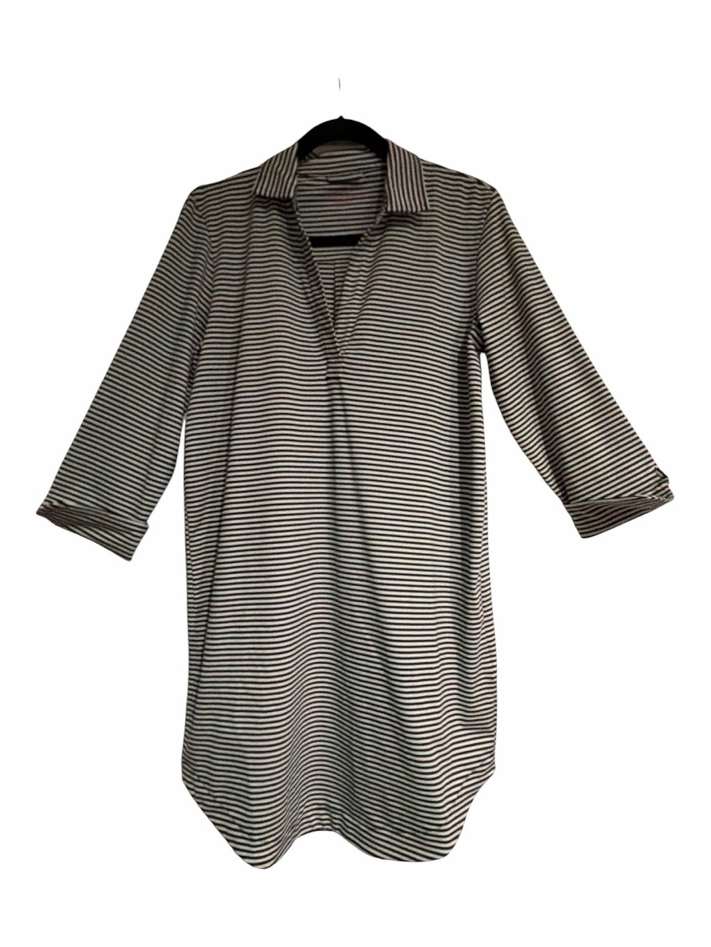 Vineyard Vines Sankaty Stripe Polo Shirt Dress Navy White Size S
